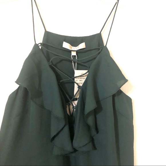 NWT Lace up Ruffle Cami - Picture 4 of 4